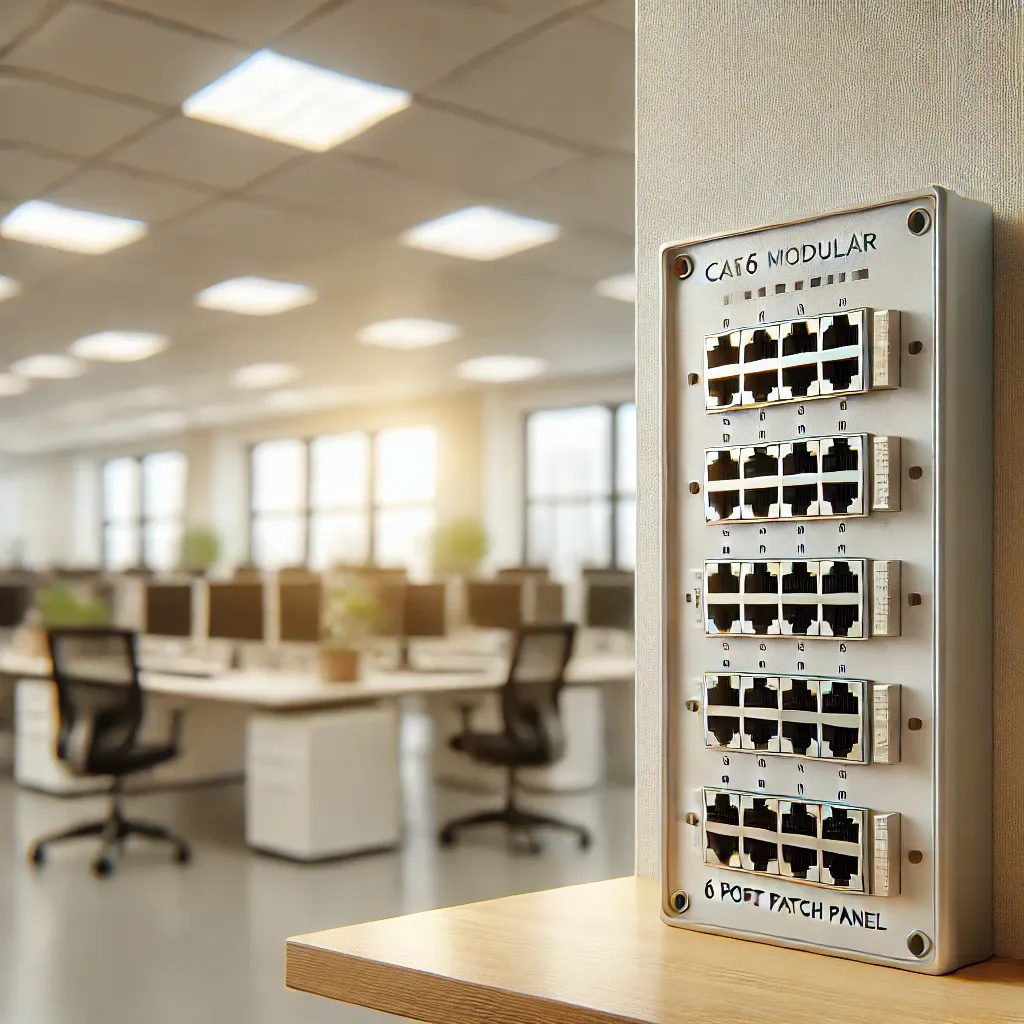 CAT6 Modüler 6 Port Patch Panel
