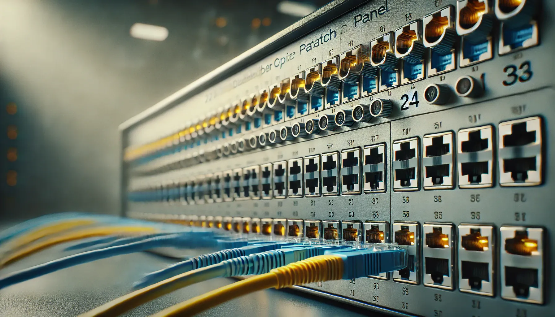24 Port ST Dublex Fiber Optik Patch Panel